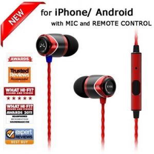 SoundMAGIC E10s black-red Universal 4 Smartphones